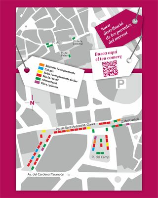 Solsona posa en marxa una nova campanya de promoció del comerç local i el mercat coincidint amb una redistribució de les parades 