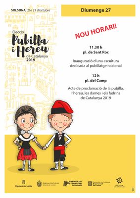 Elecció de la pubilla i l'hereu de Catalunya 2019