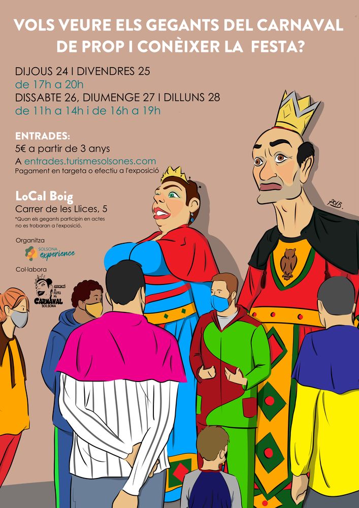 Exposició dels gegants del Carnaval i la seva festa 
