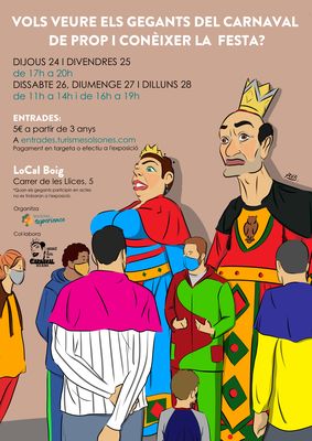 Exposició dels gegants del Carnaval i la seva festa 
