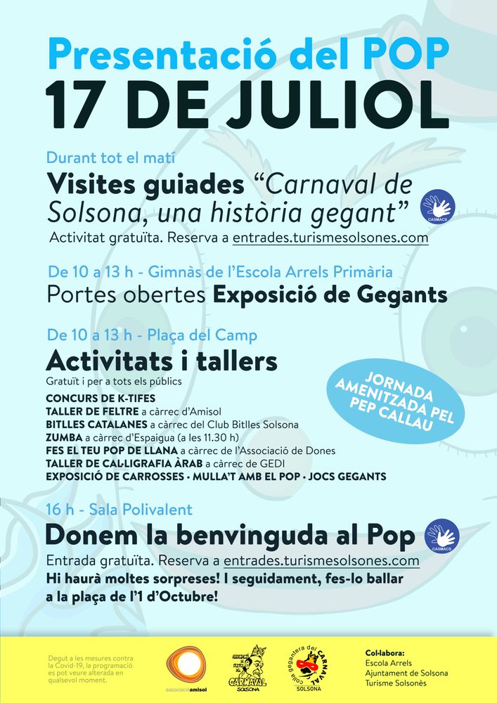 Jornada festiva per donar la benvinguda al nou Pop del Carnaval 