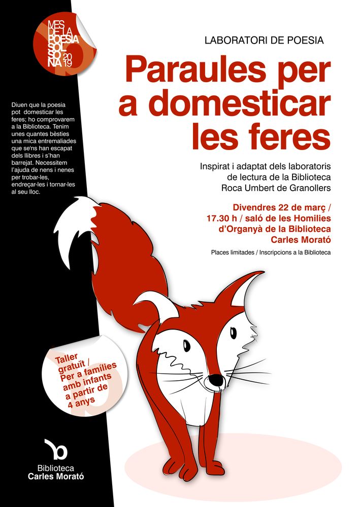 Laboratori de poesia: "Paraules per a domesticar les feres"