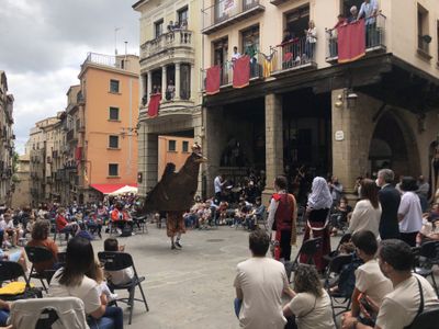 Passacarrers i ball de l'àliga amb motiu de la presa de possessió del nou bisbe de Solsona