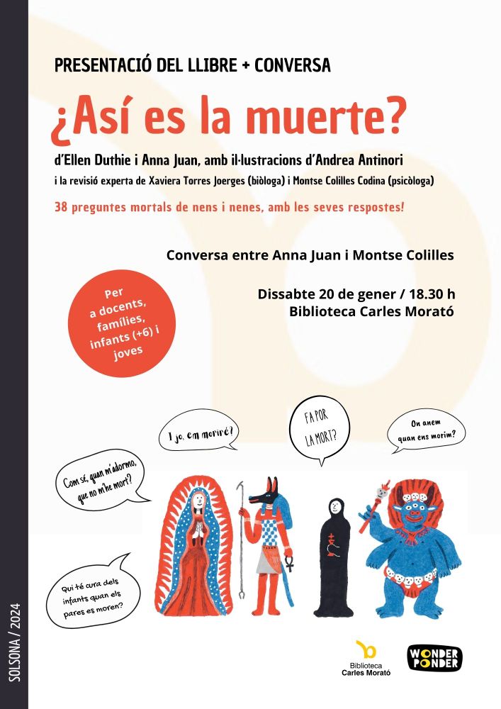 PRESENTACIÓ DE LLIBRE I CONVERSA: '¿Así es la muerte?', amb Anna Juan i Montse Colilles