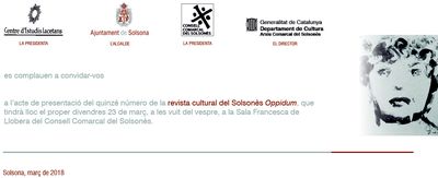Presentació del 15è número de la revista 'Oppidum'