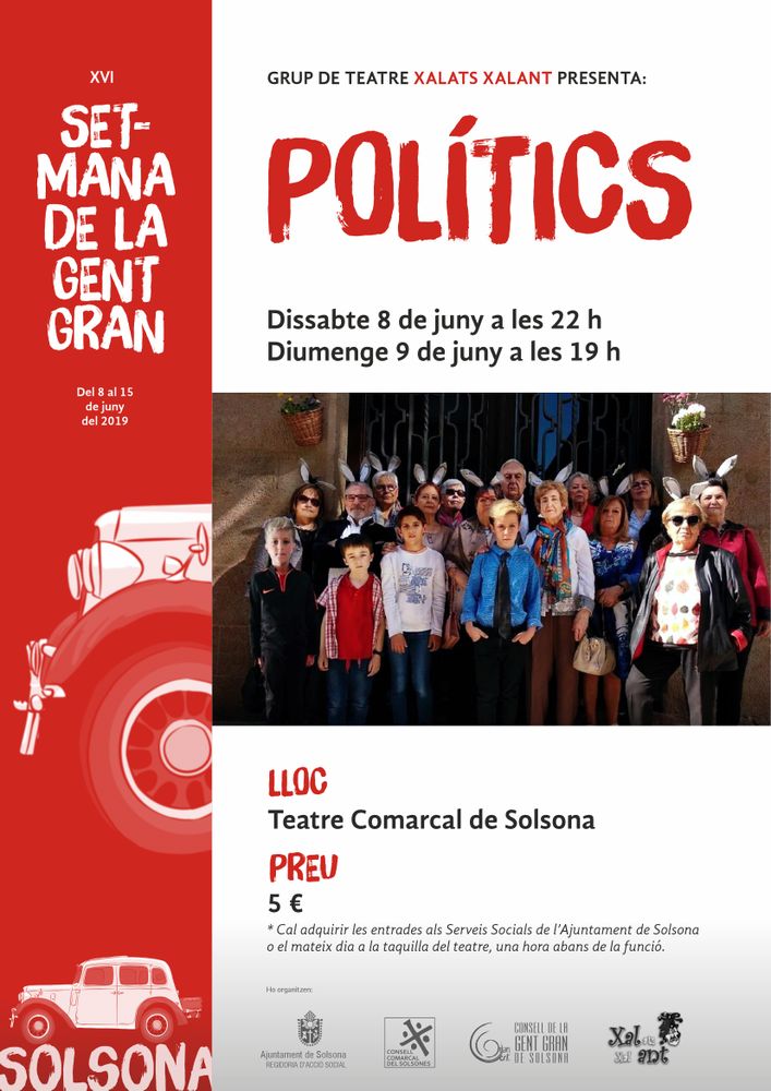 TEATRE: 'Polítics', a càrrec de Xalats Xalant