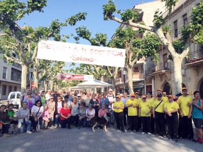 63 persones participen a la caminada de la gent gran de Solsona