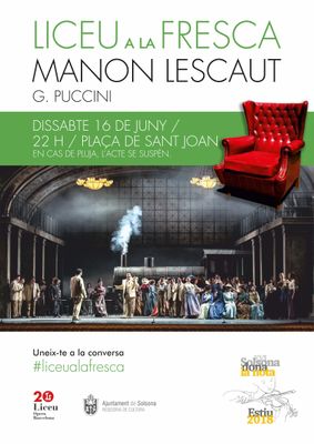 Aquest dissabte, el ‘Liceu a la fresca’ porta Puccini a la plaça de Sant Joan de Solsona