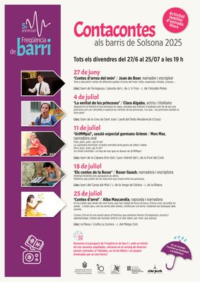 Cinc anys dels divendres de contacontes als barris de Solsona  