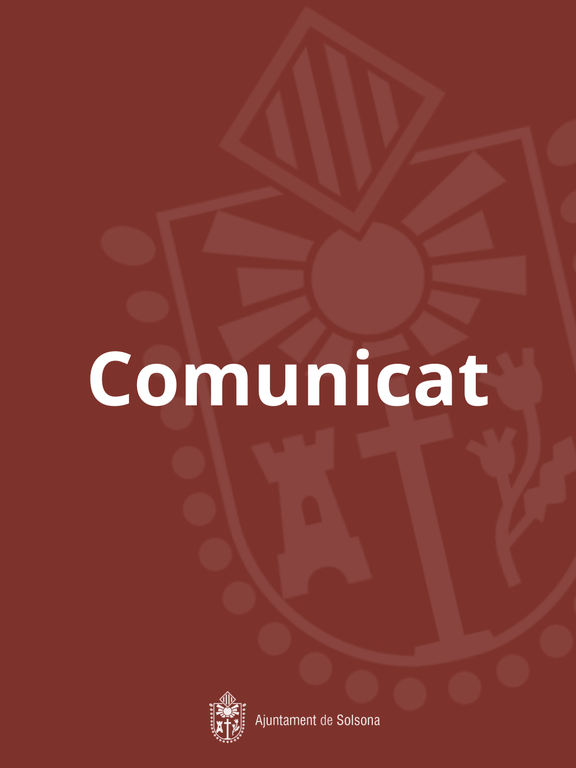 COMUNICAT CONJUNT DE L’AJUNTAMENT DE SOLSONA I LA FUNDACIÓ AIMS