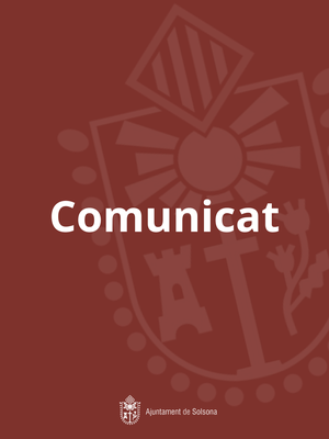 COMUNICAT CONJUNT DE L’AJUNTAMENT DE SOLSONA I LA FUNDACIÓ AIMS
