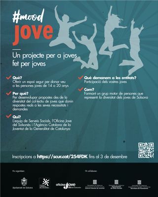 Crida a la participació de la població solsonina d’entre 14 i 20 anys per al nou projecte “Mood jove”