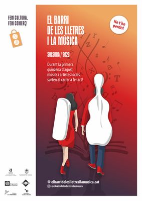 El Barri de les Lletres i la Música de Solsona promociona el comerç i la cultura durant la primera quinzena d’agost
