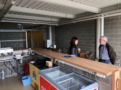 Ramon Xandri i Montse Giralt, a les noves instal·lacions