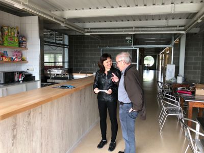 Ramon Xandri i Montse Giralt, a les noves instal·lacions