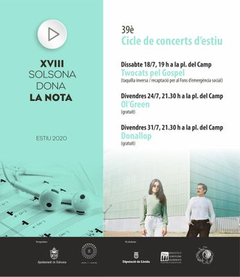 El dissabte 18 s’engega la programació musical ‘Solsona dona la nota’