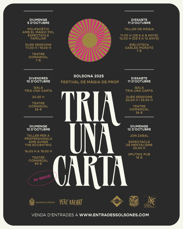 El Festival “Tria una carta” porta a Solsona un dels millors clowns del món i el multipremiat Miguel Muñoz