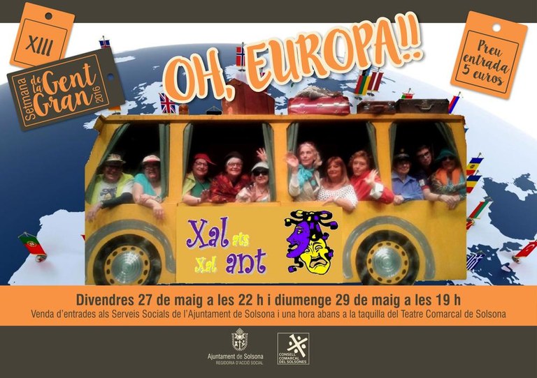 El grup de teatre de gent gran de Solsona, Xalats Xalant, representa la comèdia ‘Oh, Europa!’