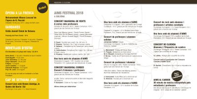 El programa ‘Solsona dona la nota’ presenta un rècord d’actuacions aquest estiu, amb 45 cites musicals
