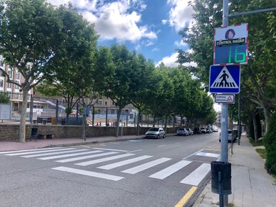 El radar pedagògic mòbil de Solsona redueix en prop de dos punts el percentatge de vehicles amb excés de velocitat