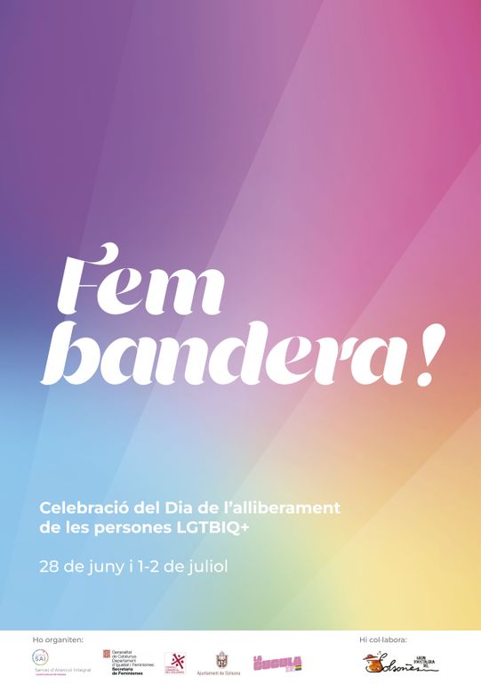 El Solsonès celebra l’alliberament LGTBIQ+ amb actes lúdics i reivindicatius entre el 28 de juny i el 2 de juliol  