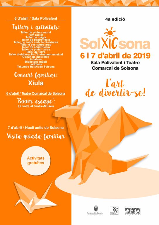 El Solxicsona s’avança al primer cap de setmana d’abril amb més d’una quinzena d’activitats per al públic familiar