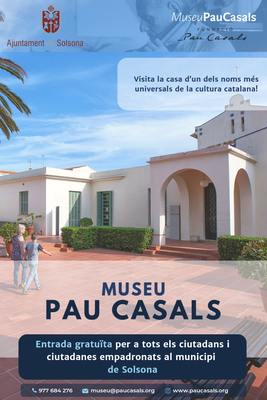 Els solsonins poden visitar gratuïtament el Museu Pau Casals