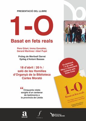 Es presenta a Solsona un llibre que recull una cinquantena de relats sobre l’1-O a les comarques de Lleida  