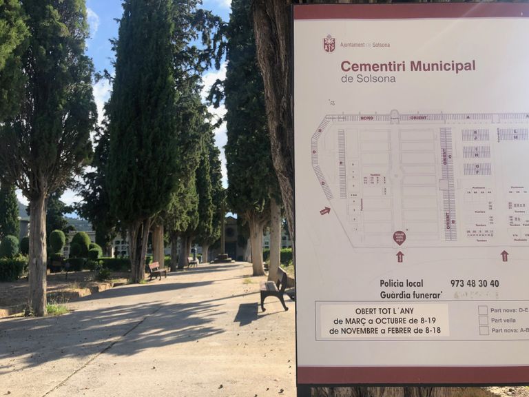 Es restableix a partir d’avui l’horari del cementiri municipal de Solsona