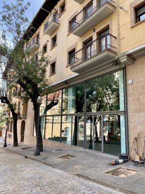 S'han deixat tres peus de la vorera del teatre comarcal 