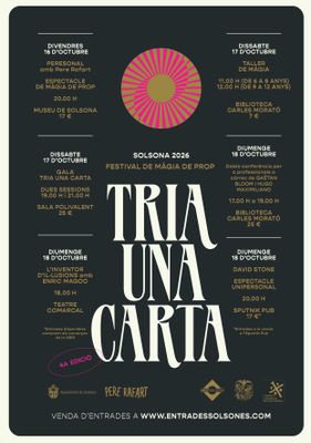 Gaëtan Bloom i David Stone encapçalen el cartell del quart Festival de Màgia de prop de Solsona