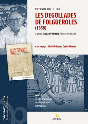 Cartell de la presentació a la biblioteca del llibre de l'autor osonenc