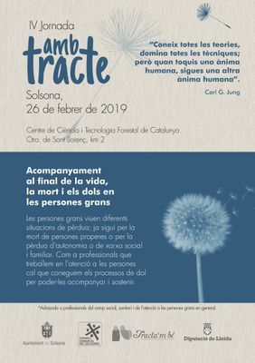 L’acompanyament al final de la vida i els dols, tema de la quarta Jornada amb tracte de Solsona