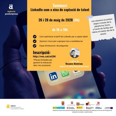 L’Adlsolcar ofereix un seminari per captar talent mitjançant LinkedIn