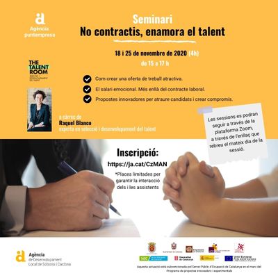 L’Agència de Desenvolupament Local organitza un seminari per facilitar a les empreses la captació de talent