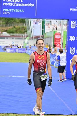 (AUTORIA: World Triahtlon) El triatleta solsoní, al Campionat del món disputat el juny a Pontevedra 