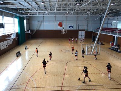 Fan ús d'aquestes instal·lacions tres entitats, a més de l'Institut i la Lliga comarcal de futbol sala