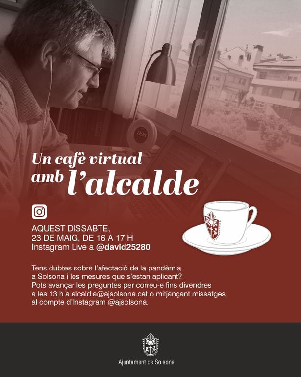 L’alcalde de Solsona fa balanç de la gestió local de la pandèmia i respon dubtes per Instagram Live