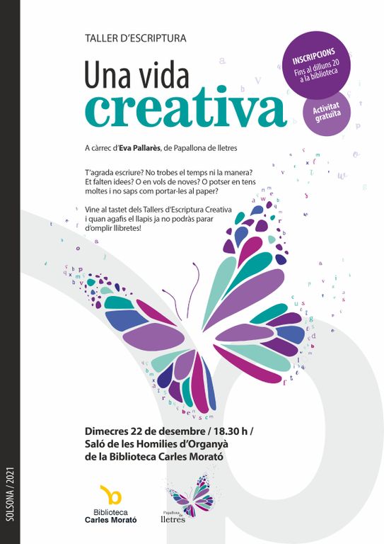 L’escriptora Eva Pallarès condueix un taller gratuït d’escriptura creativa a la biblioteca solsonina