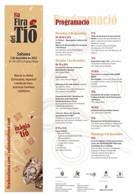 La 8a Fira del Tió de Solsona s’allarga més d’un dia amb actes del 2 al 4 de desembre