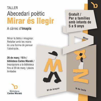 Imma Pla, que firma artísticament Imapla, amb el seu propi joc inspirat en un poema de Joan Brossa