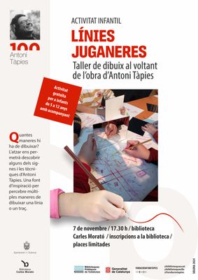 Es programa un taller per a infants de 5 a 12 anys de la mà de la Fundació Antoni Tàpies