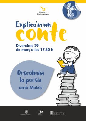 La biblioteca solsonina tanca la temporada del cicle “Explica’m un conte” amb poesia de la mà de Moixic