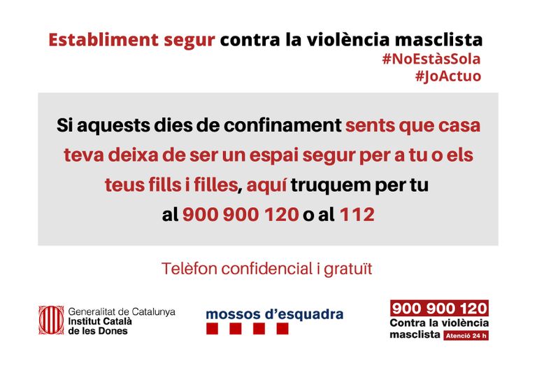La campanya “Establiment segur contra la violència masclista” arriba al Solsonès