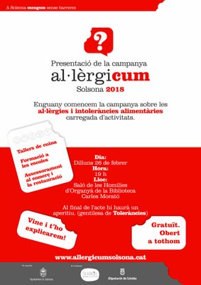 La campanya solsonina ‘Al·lèrgicum’ posa l’accent en els establiments