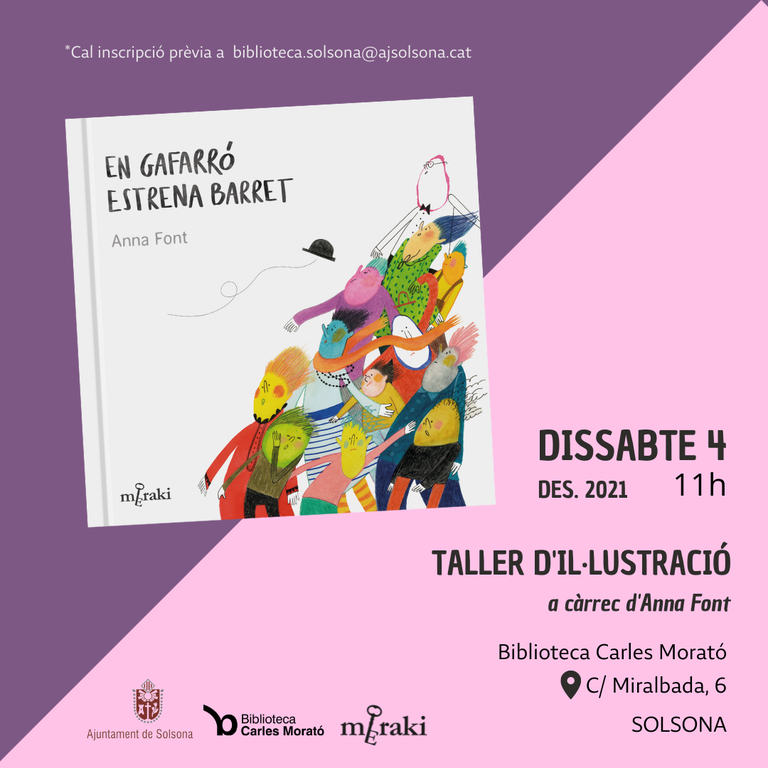 La il·lustradora Anna Font presenta el seu últim llibre i condueix un taller per a infants a la biblioteca solsonina