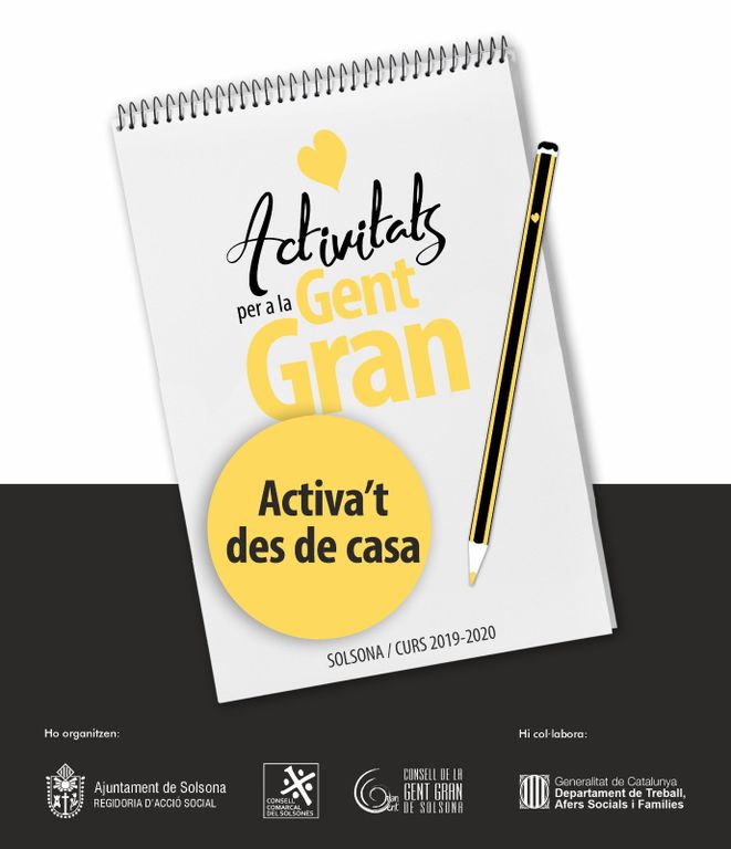 La programació d’activitats de la gent gran de Solsona s’adapta al confinament amb una quinzena de propostes a distància