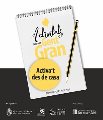La programació d’activitats de la gent gran de Solsona s’adapta al confinament amb una quinzena de propostes a distància