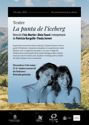 Cartell de l'obra de teatre d'entrada lliure dins la campanya del 8M