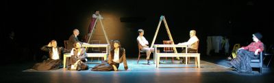 (AUTORIA: A. Albareda) Escena de 'La nostra ciutat', el setembre passat al Teatre Comarcal